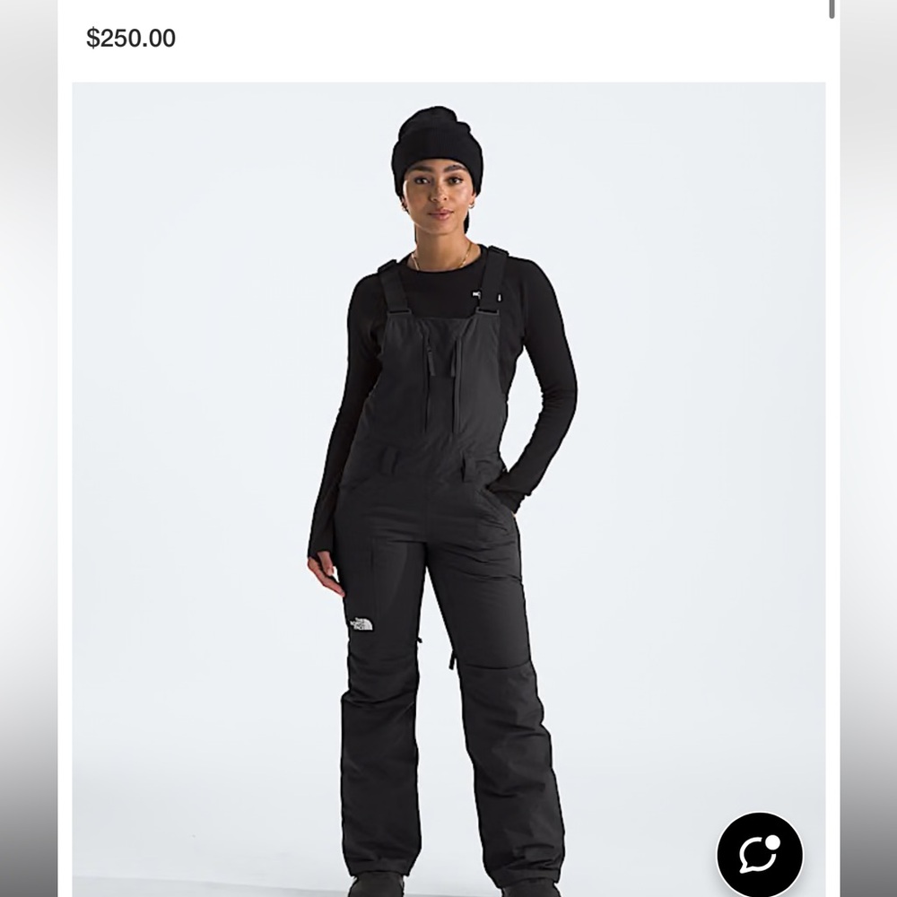 Black snow suit for skiing and snow boarding